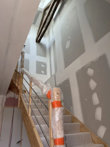 Création d'une cage d'escalier en placo