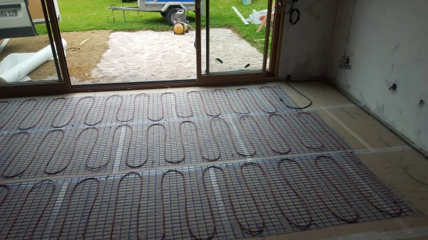 Mise en place d'un plancher chauffant électrique